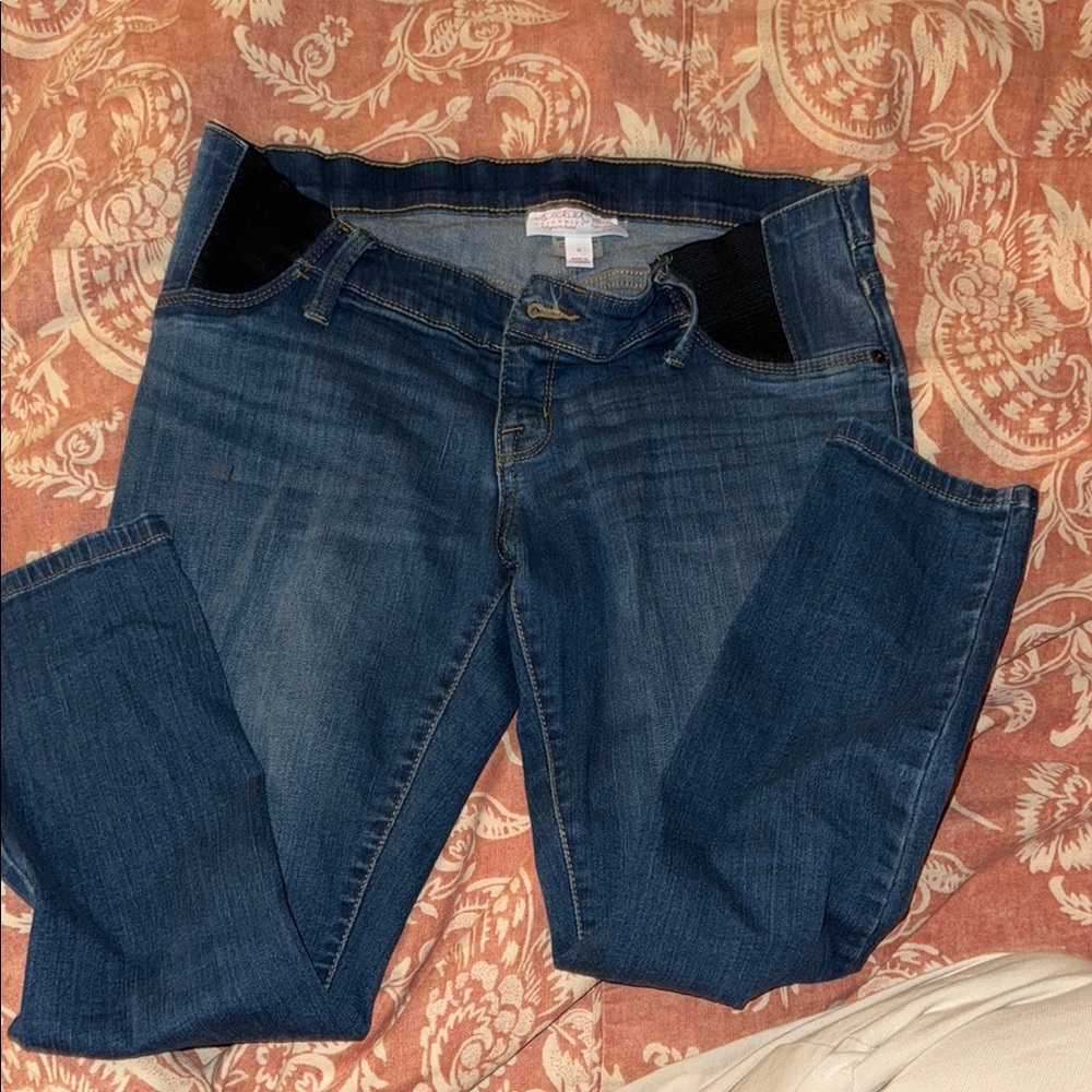 Isabel maternity skinny crop jeans
